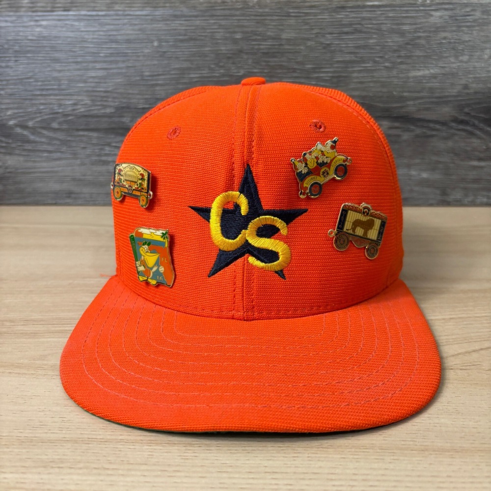 Vintage Florida Hat Cap Snap Back Orange CS District 16 High School Baseball USA